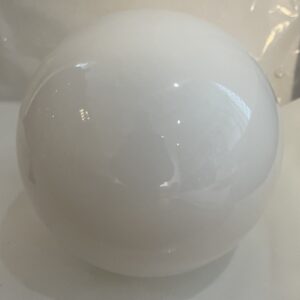 Zylinder weiß Lampenschirm Glas mundgeblasen Außen Durchmesser 180 mm Höhe Öffnung Innen Ø 80 mm Sockel Höhe 5 mm