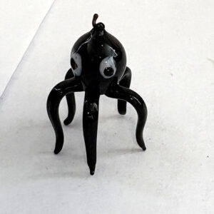 Bunte Glas Octopus Krake Glas Figur Tier Höhe 4 cm Länge 4 cm Breite 4 cm Handarbeit