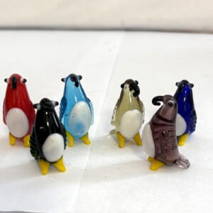 1 Kleine Glasfigur Glas Pinguin handgearbeitet & mundgeblasen Miniatur Glas Tier Höhe 5 cm Breite 2 cm Farbe wählbar